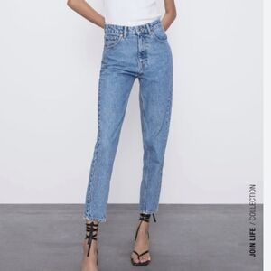 Zara High Rise Blue Women's Jeans